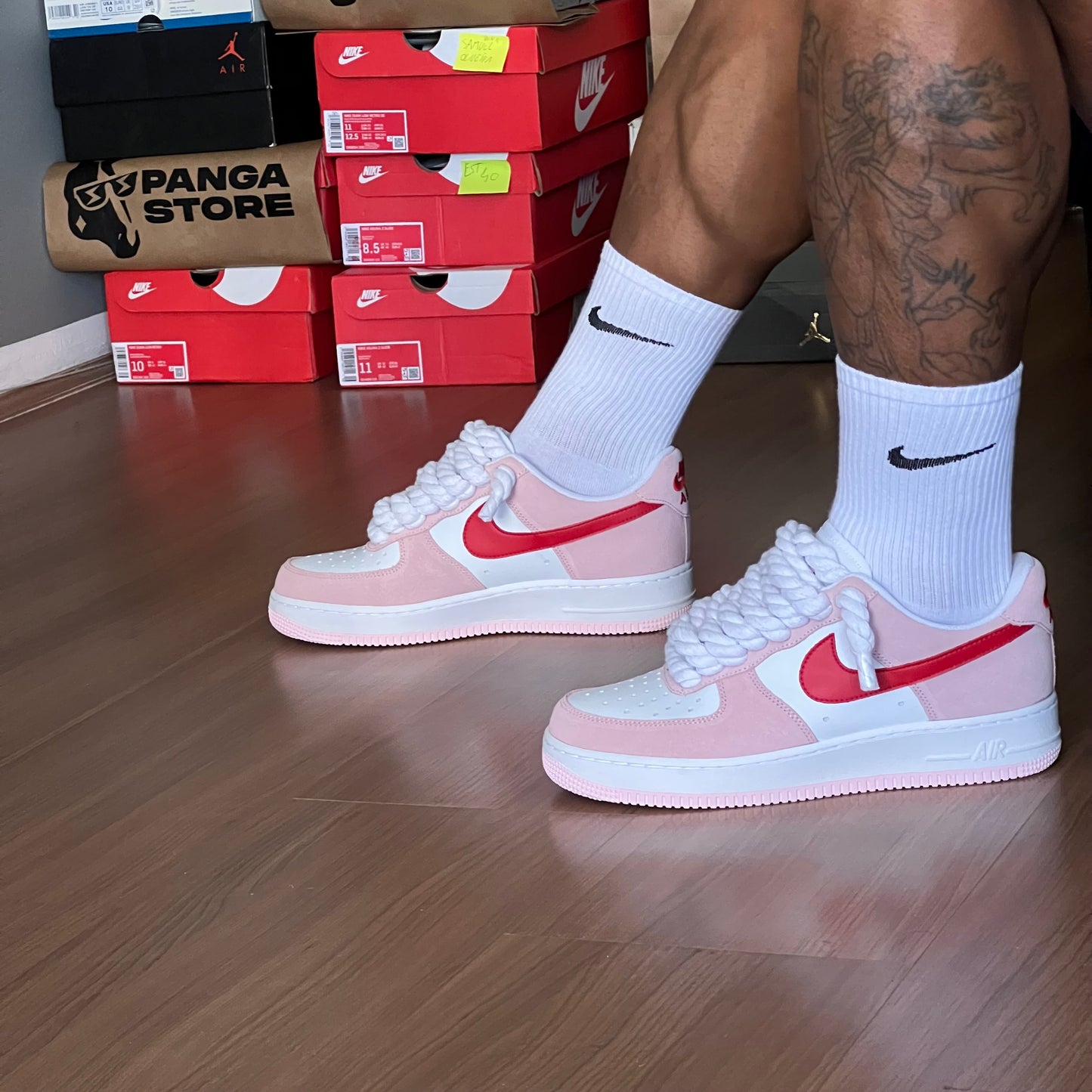 Nike Air Force 1 Valentine's Day Rope