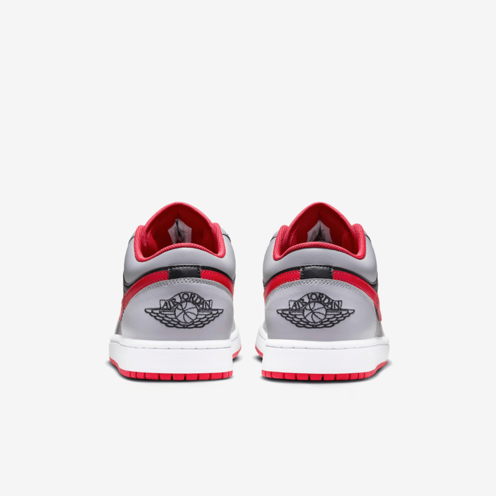 Air Jordan 1 Low 'Black Light Smoke Grey Gym Red'
