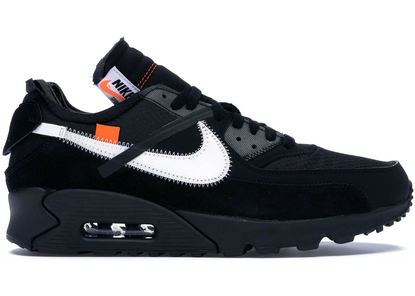 Off-White x Air Max 90 'Black' (PRONTA ENTREGA)