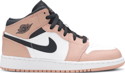 Nike Air Jordan 1 Mid GS 'Pink Quartz'