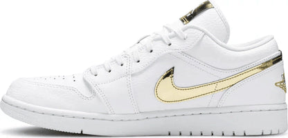 Nike Air Jordan 1 Retro Low 'White Metallic Gold'