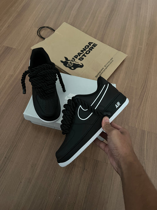 Nike Air Force 1 Black/White Rope