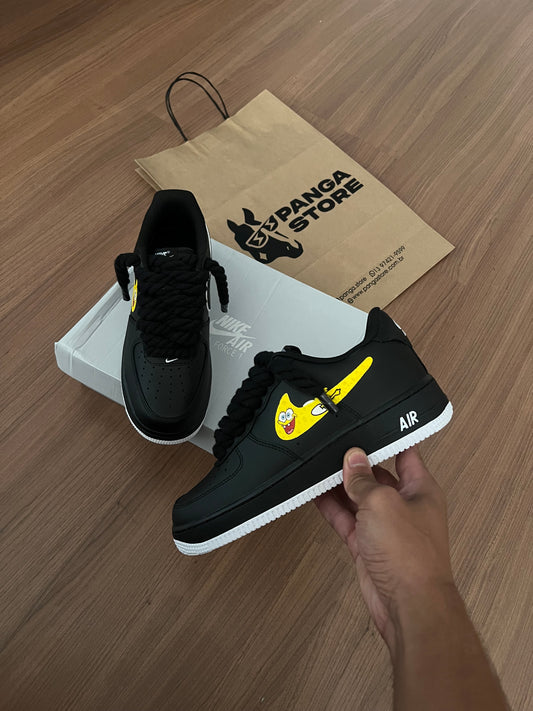 Nike Air Force 1 Black/White Rope Bob Esponja