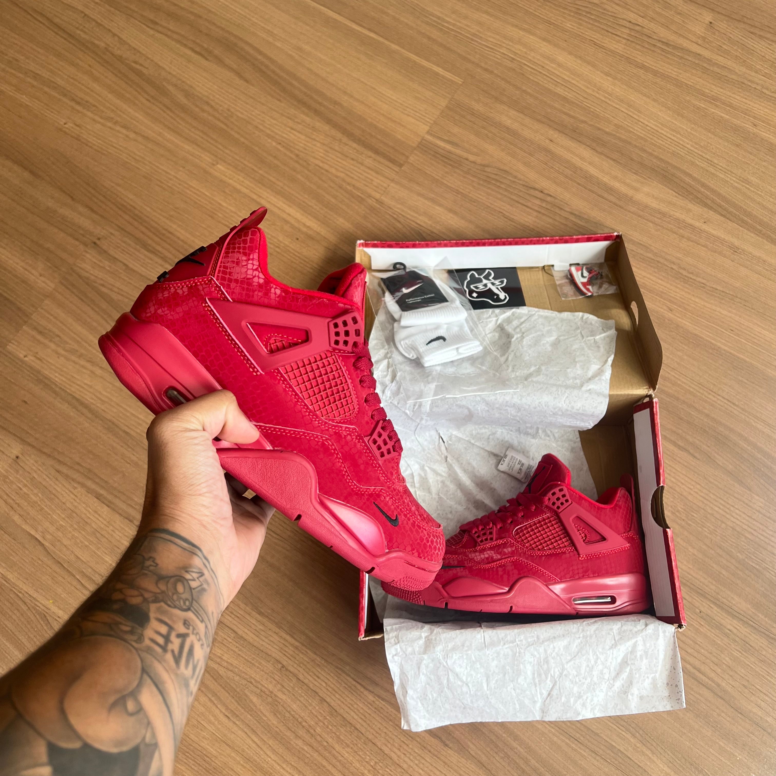 Nigel Sylvester x Air Jordan 4 Retro OG SP 'Brick By Brick' ( Custom )