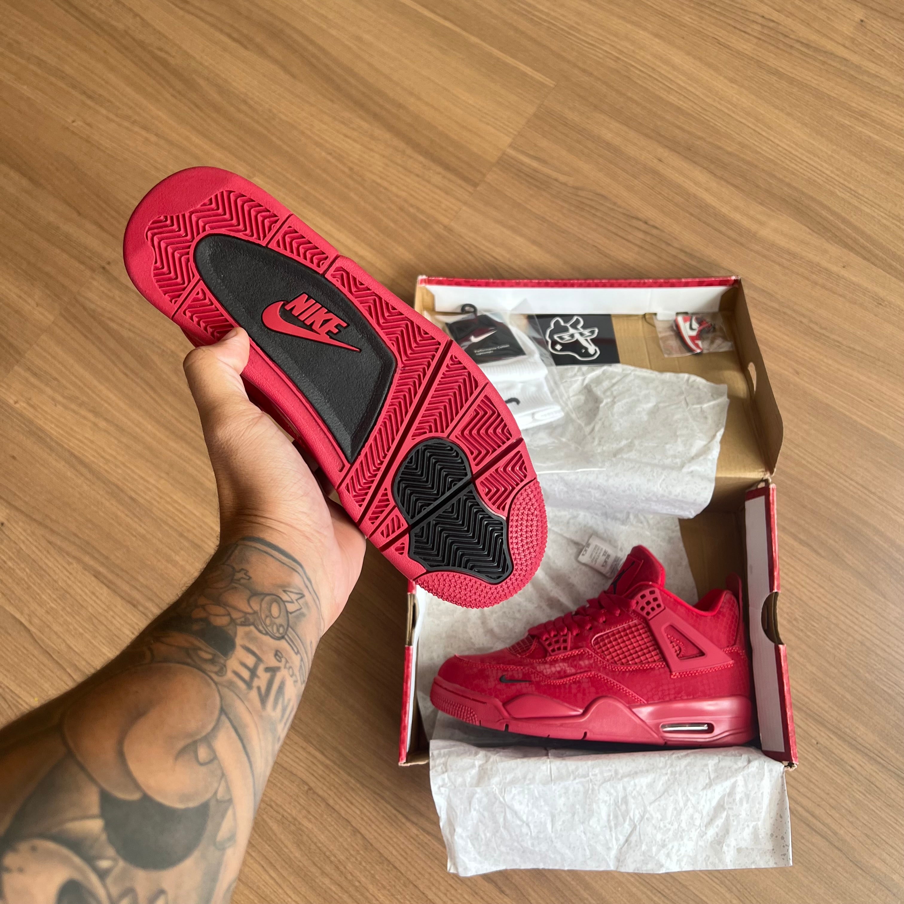Nigel Sylvester x Air Jordan 4 Retro OG SP 'Brick By Brick' ( Custom )