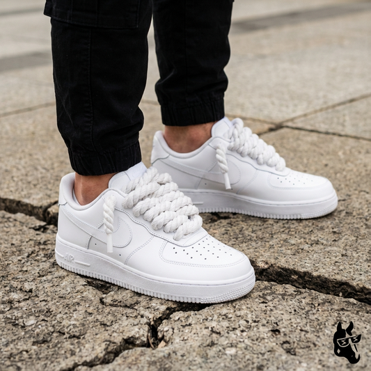 NIKE AIR FORCE 1 WHITE ROPE