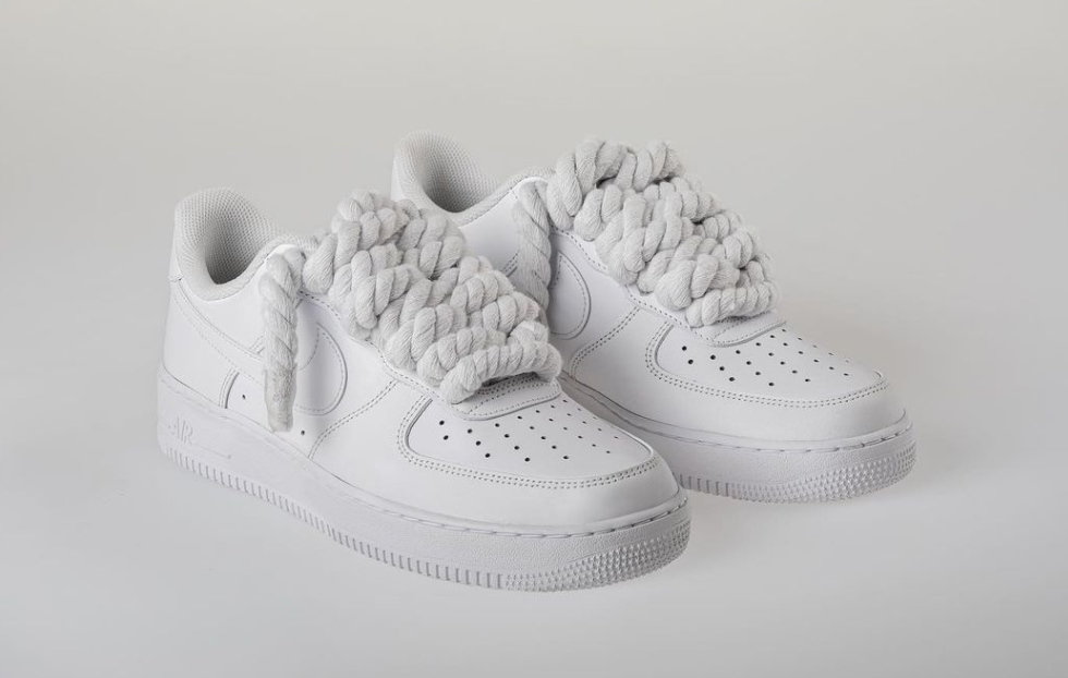 NIKE AIR FORCE 1 WHITE ROPE