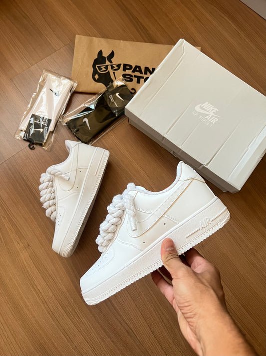 NIKE AIR FORCE 1 WHITE ROPE