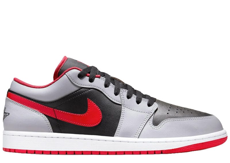 Air Jordan 1 Low 'Black Light Smoke Grey Gym Red'