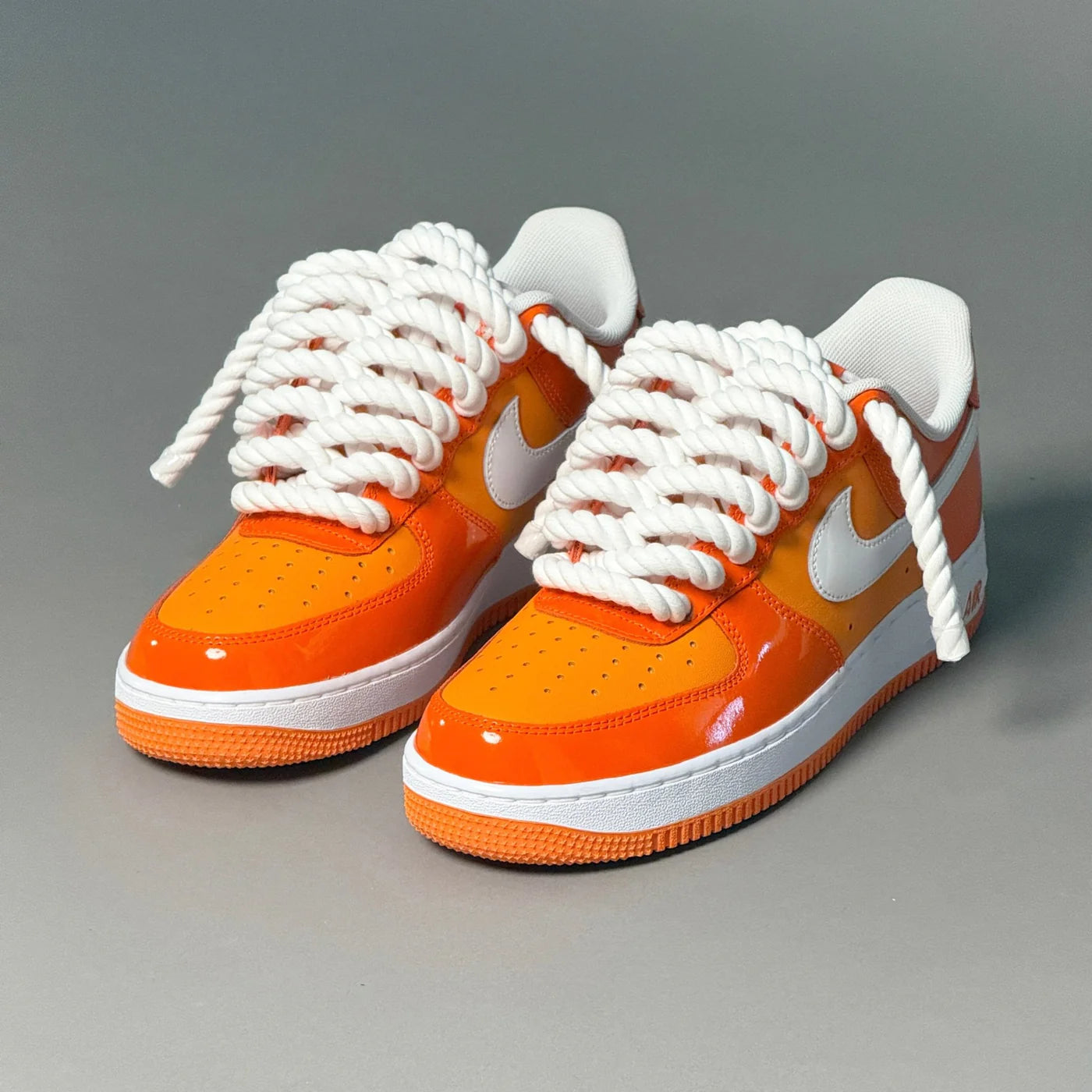 Nike Air Force 1 Patent Orange Rope